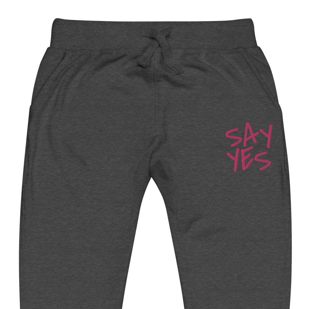 Say Yes Unisex Fleece Sweatpants