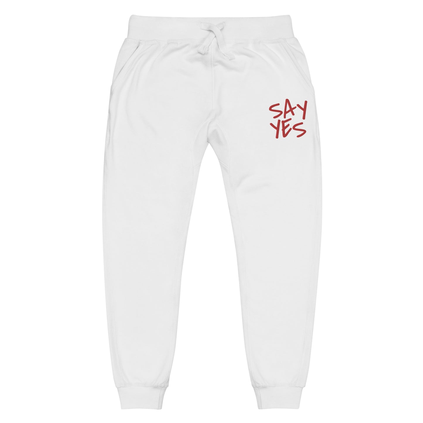 Say Yes Unisex Fleece Sweatpants