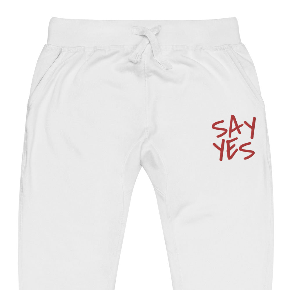 Say Yes Unisex Fleece Sweatpants