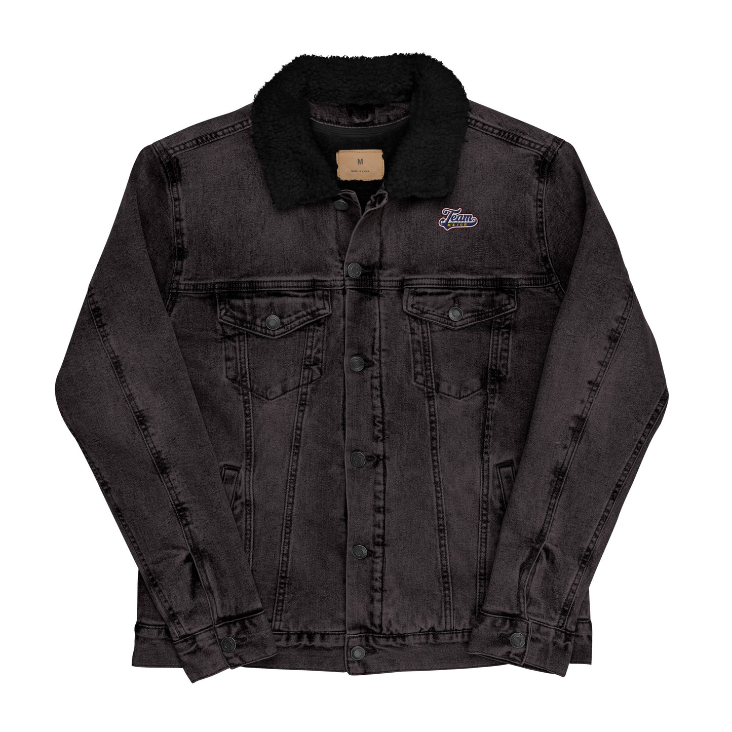 Team Major Unisex Denim Sherpa Jacket