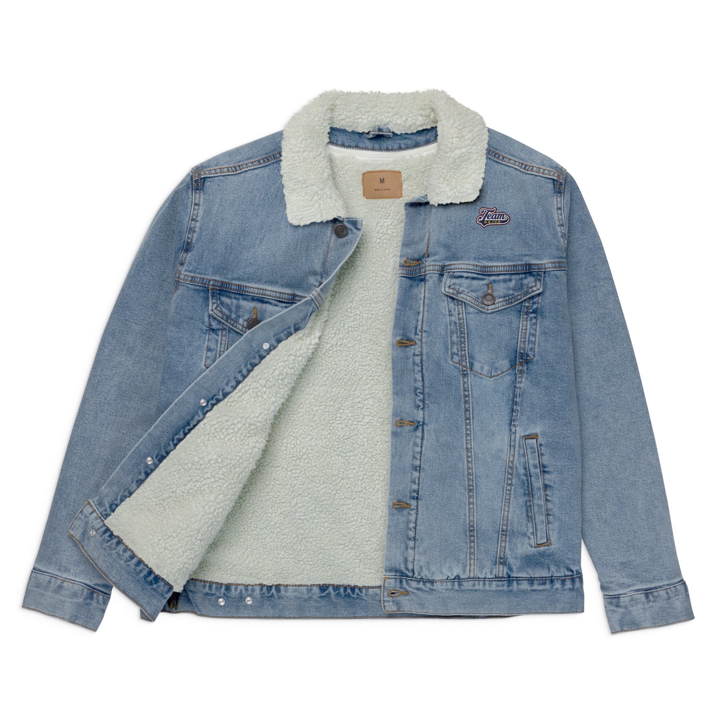 Team Major Unisex Denim Sherpa Jacket