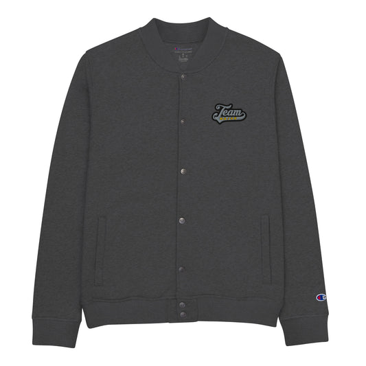 Team Major x Champion Charcoal Heather Bomber Jacket