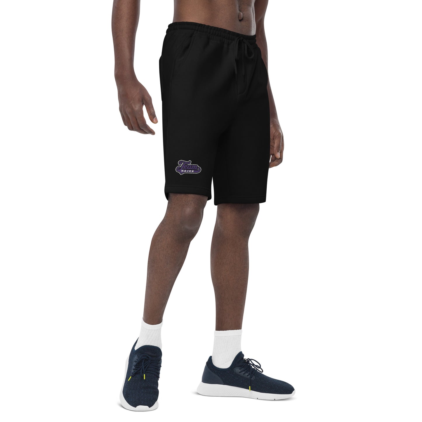 Team Major Black/Purple White/Purple Men's Fleece Shorts