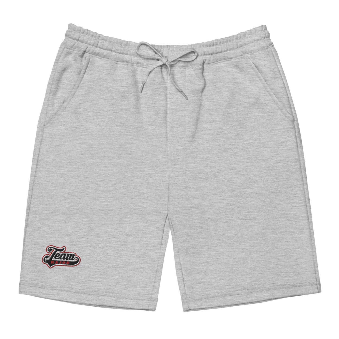 Team Major Black/Red Grey/Red Men's Fleece Shorts