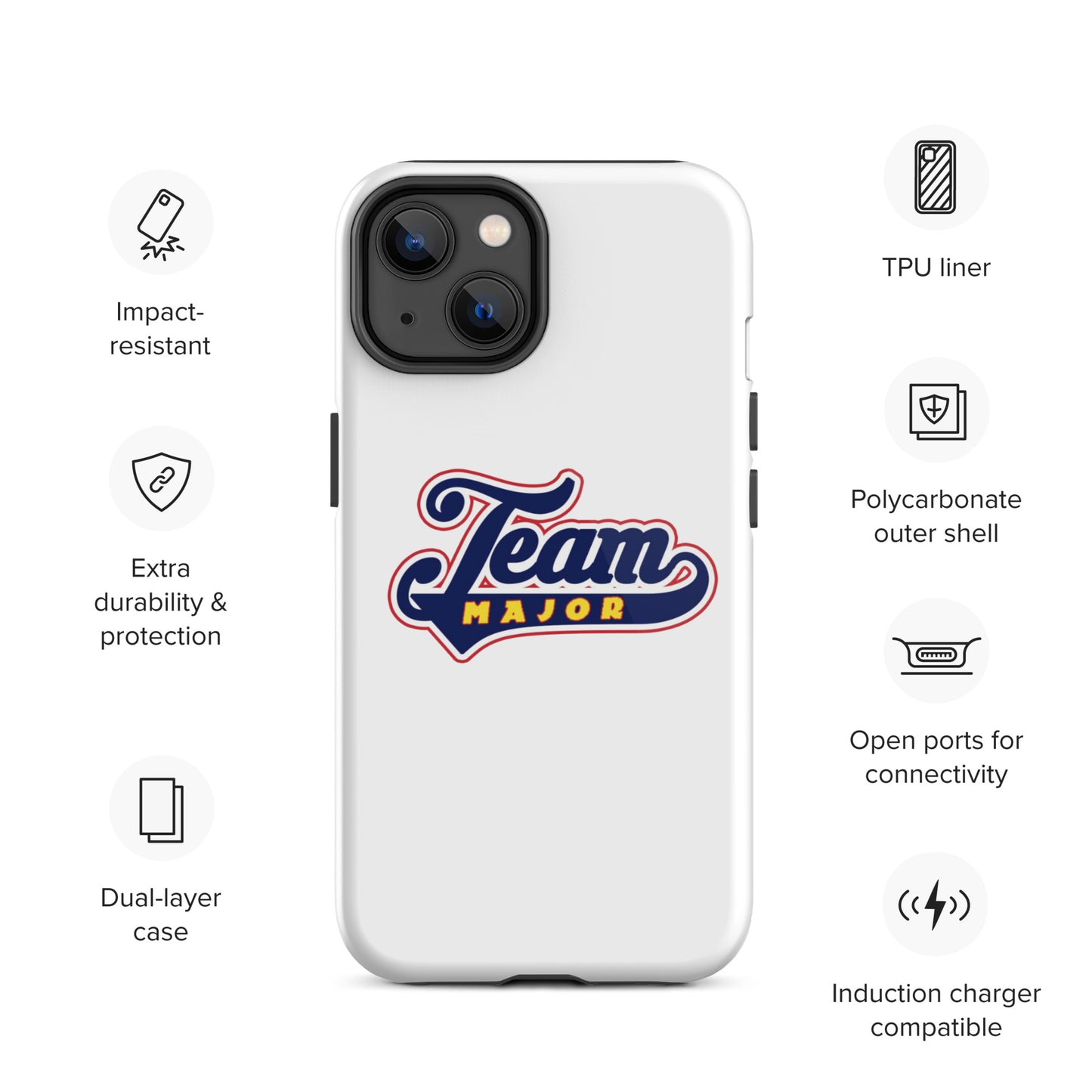 Team Major Tough iPhone Case