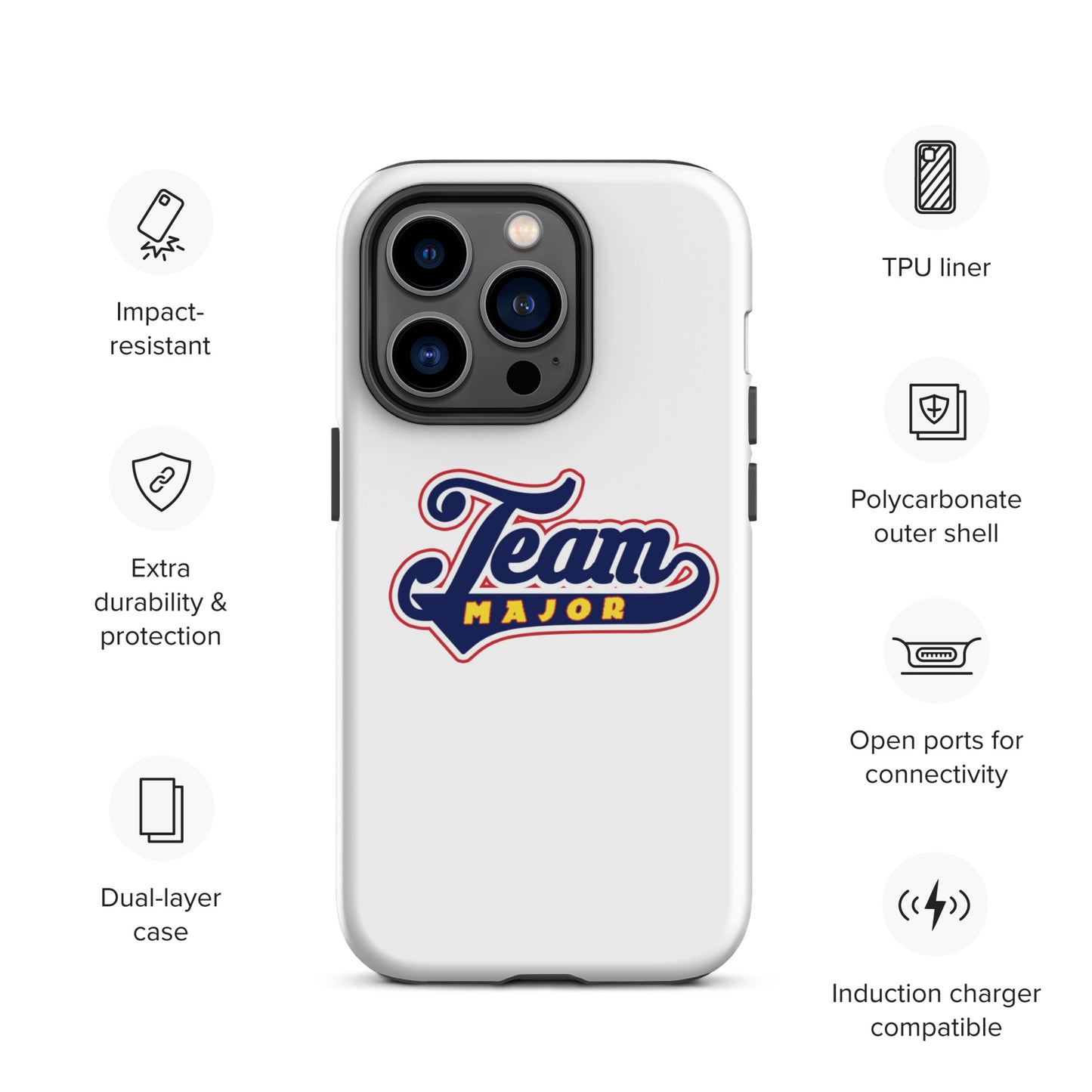 Team Major Tough iPhone Case