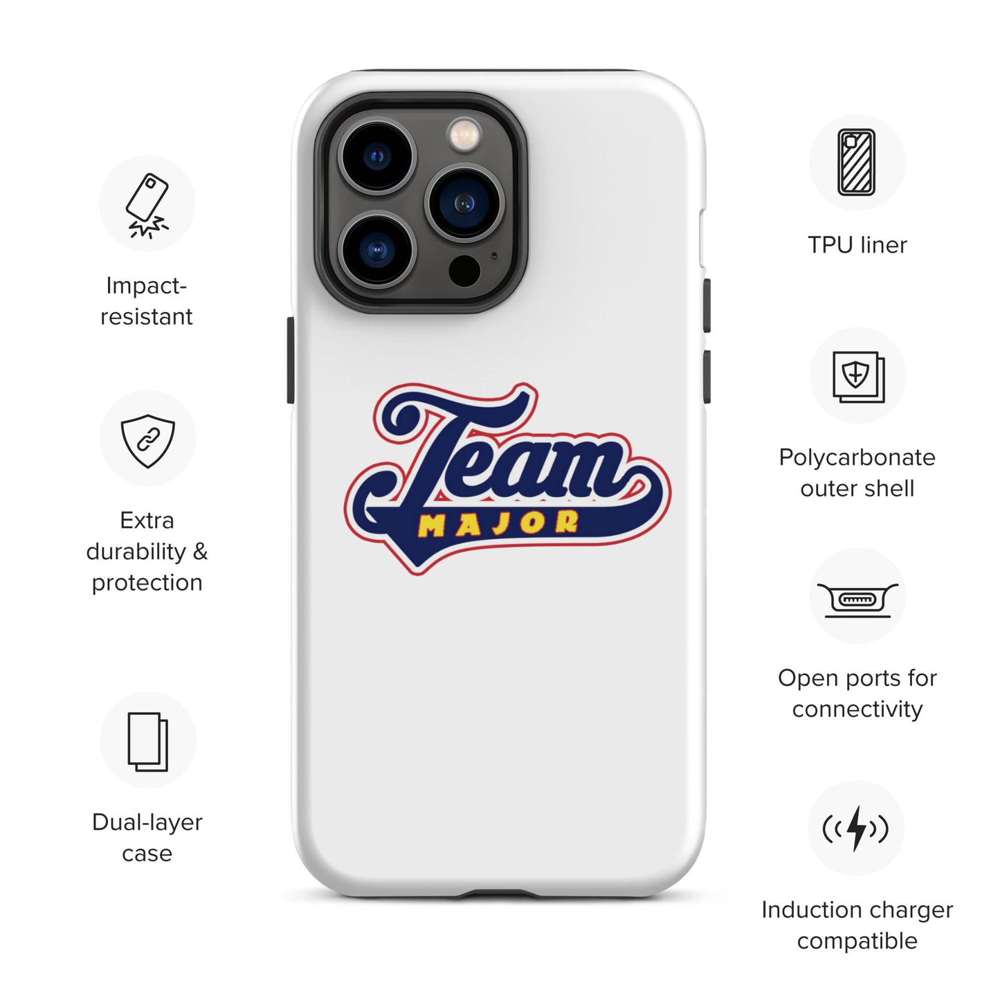 Team Major Tough iPhone Case